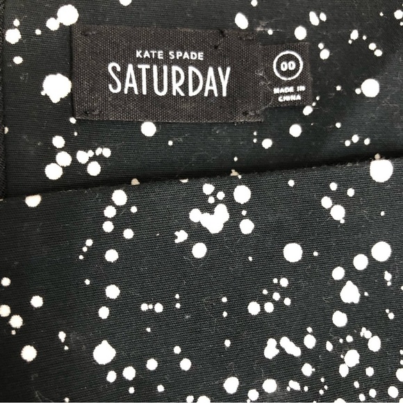 Kate Spade Saturday Black and White Fitted Mini Dress With Square Neckline - Picture 2 of 5